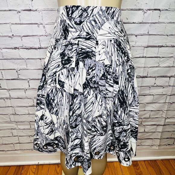 Lavender Label Womens Multicolor Abstract Allover Print A-Line Skirt Size 6 - Picture 3 of 6